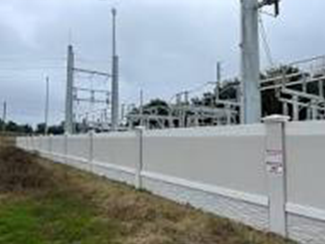 pagar panel beton untuk gardu induk listrik