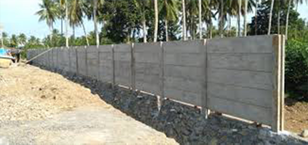 Pagar Panel Beton Area Pantai