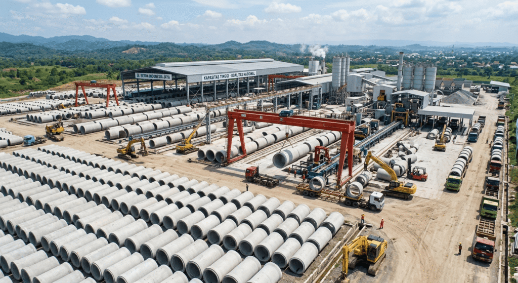 kapasitas produksi pipa beton